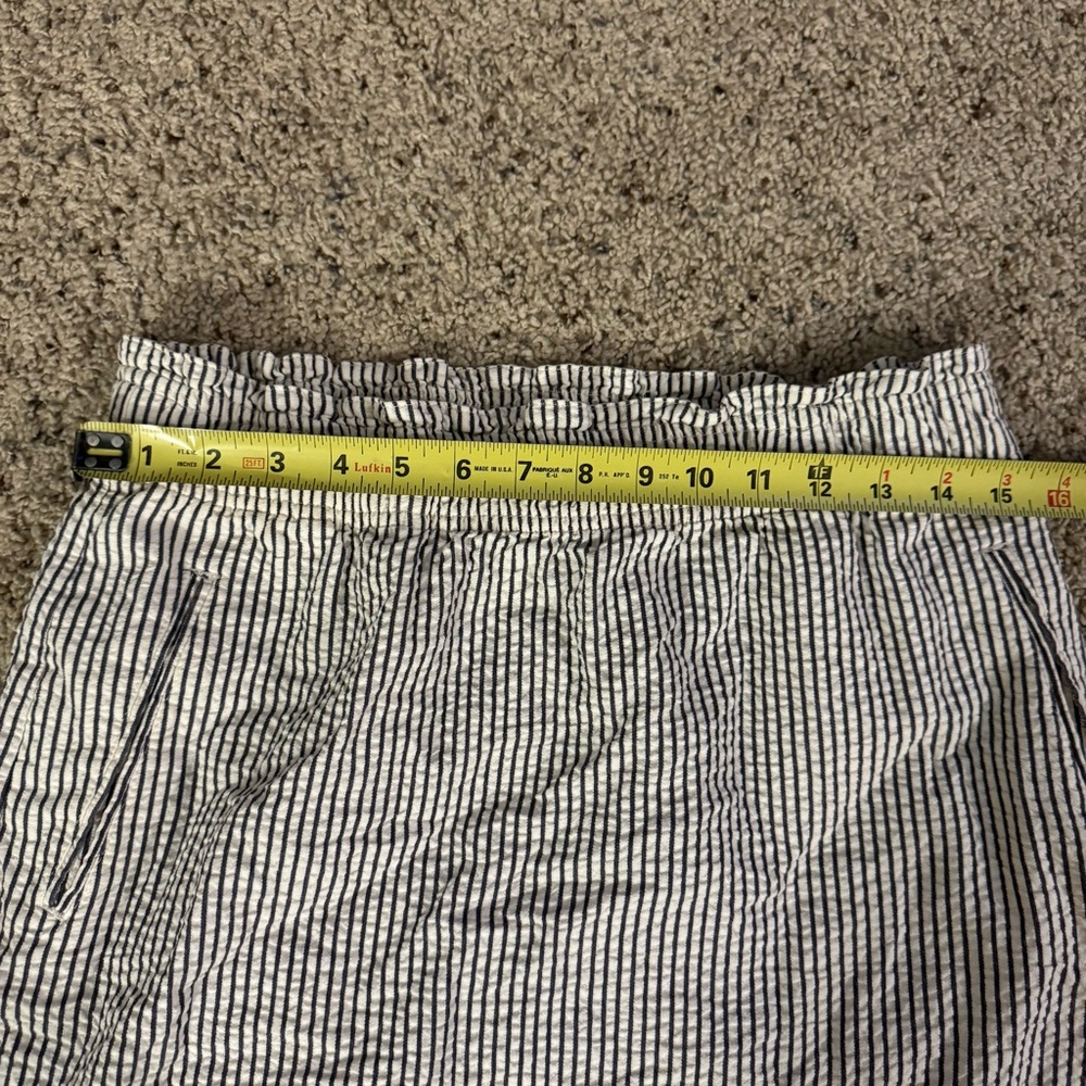 Lands’ End Canvas Striped Skirt With Pockets Size 6 - Picture 12 of 14